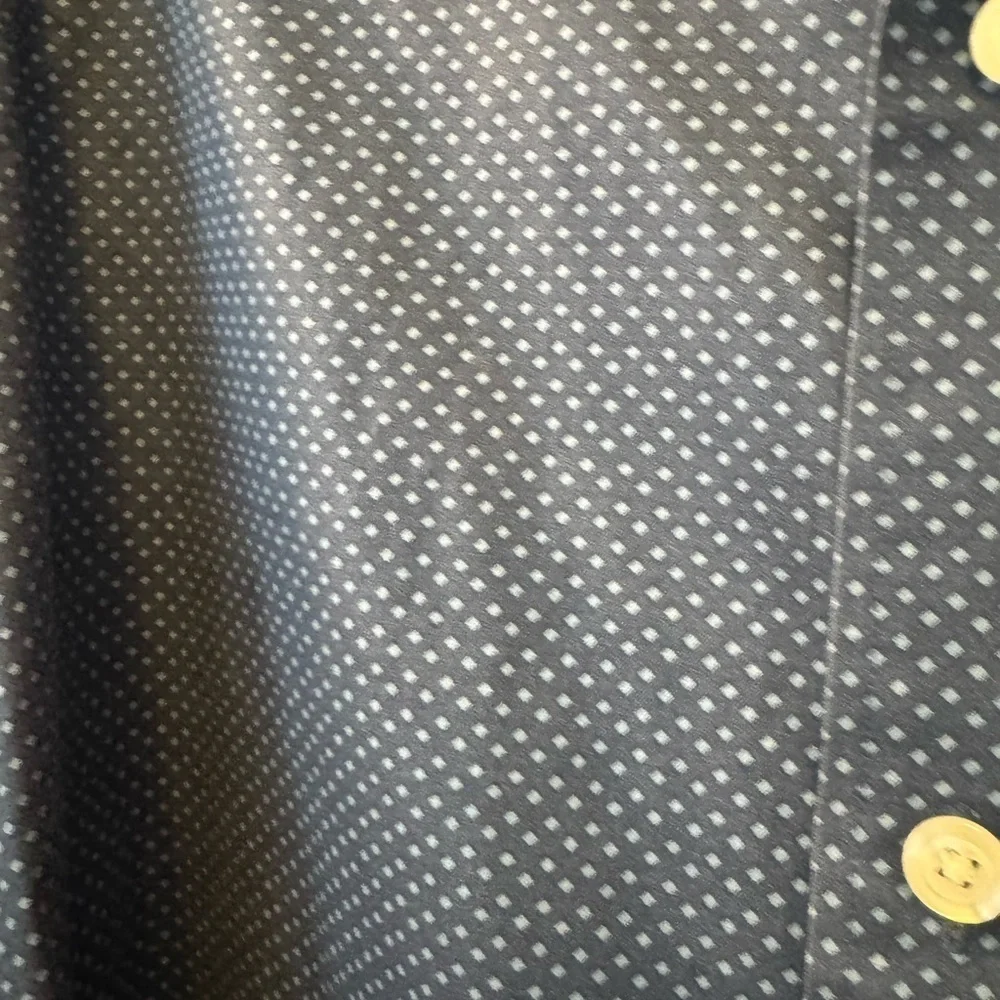 Duluth Trading Co Wrinkle Fighter Relaxed Fit Button Down Collared Blue Sz 3XL